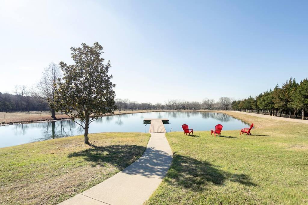 Texas Ranch House With 5 Bedroom And Fish Pond Dallas Dış mekan fotoğraf